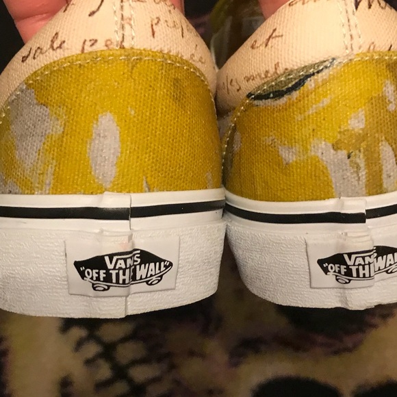 Vans Van Gogh Museum Skull Slip-ons Women’s 8 - Picture 4 of 5